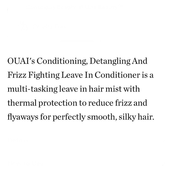 OUAI Leave In Conditioner Mini - Picture 3 of 3